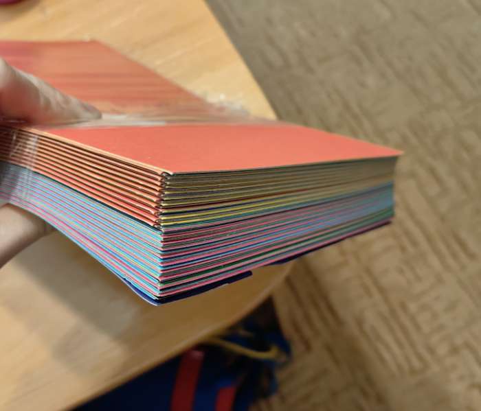 Фотография покупателя товара Картон цветной Calligrata, А4, 100 листов, 10 цветов, немелованный - Фото 15