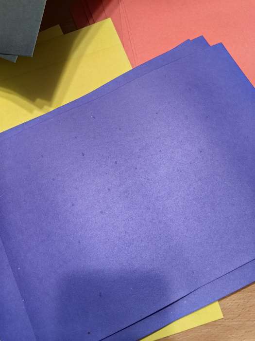 Фотография покупателя товара Картон цветной Calligrata, А4, 100 листов, 10 цветов, немелованный - Фото 16