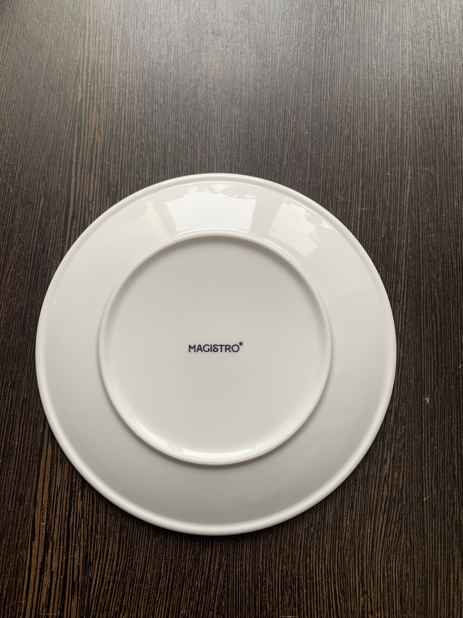 Фотография покупателя товара Десертная тарелка Magistro «Бланш», d=20.5 см, фарфор, белая - Фото 2