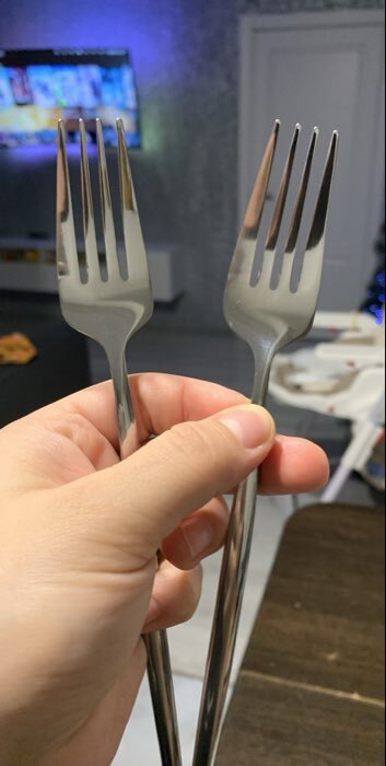 Фотография покупателя товара Вилка столовая Magistro «Блинк», 21.5×3 см, нержавеющая сталь, золотистая - Фото 3