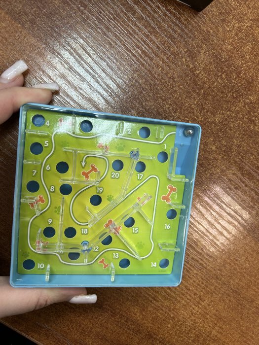 Фотография покупателя товара Настольная игра «Сырный лабиринт», пластиковое поле, 1 игрок, 3+ - Фото 2