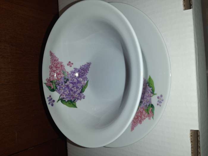 Фотография покупателя товара Тарелка глубокая Добрушский завод «Букет цветов», 550 мл, d=17 см, фарфор, белая - Фото 3