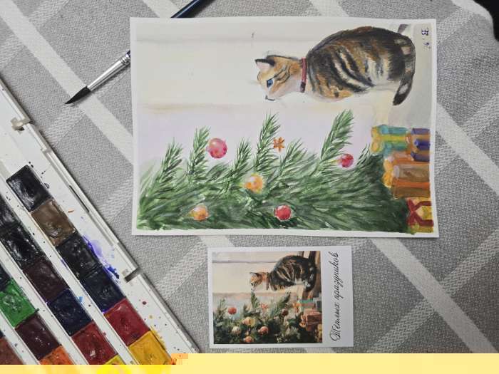 Фотография покупателя товара Акварель художественная в кюветах «ЗХК. Белые ночи», 24 цвета × 2.5 мл, пластиковая палитра - Фото 2