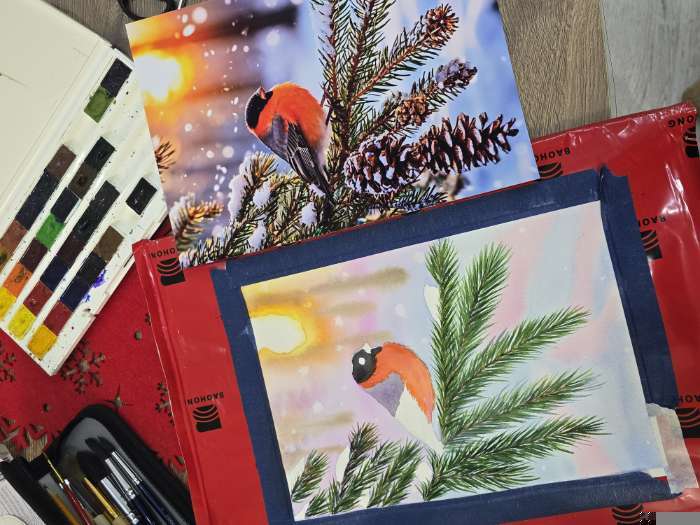 Фотография покупателя товара Акварель художественная в кюветах «ЗХК. Белые ночи», 24 цвета × 2.5 мл, пластиковая палитра - Фото 3