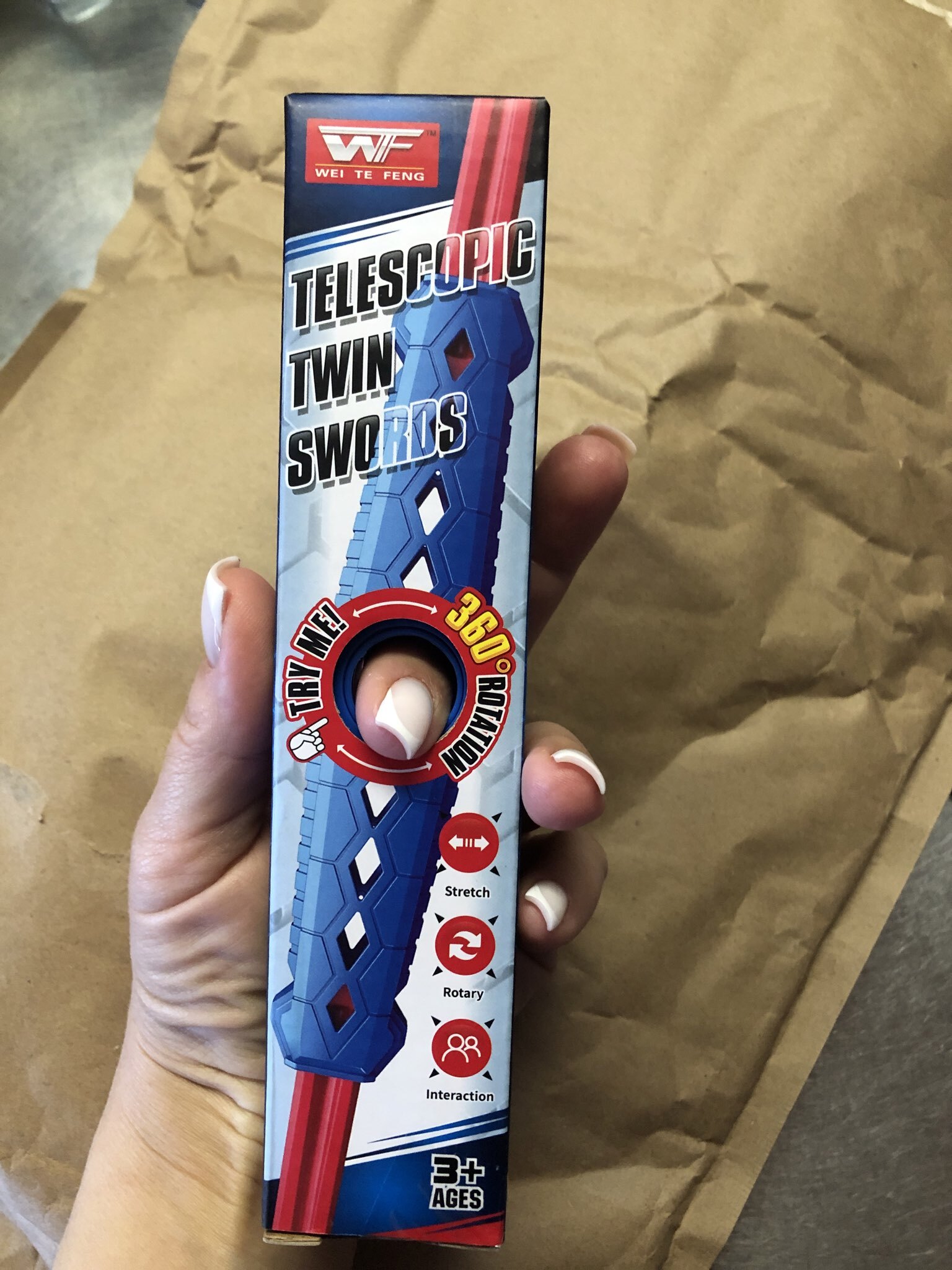 Фотография покупателя товара Двухклинковый телескопический меч, МИКС - Фото 1