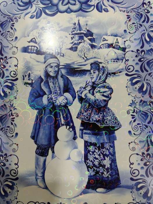 Фотография покупателя товара Доска разделочная Дарим Красиво «Гжель.Снеговик», 19.5×27.5×0.6 см, дерево, рисунок МИКС - Фото 3