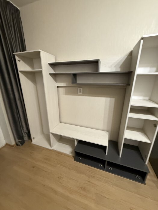 Фотография покупателя товара Стенка в гостиную «Юна», с шкафами, с полками, 2200×480×1870 мм, цвет анкор светлый/графит - Фото 8