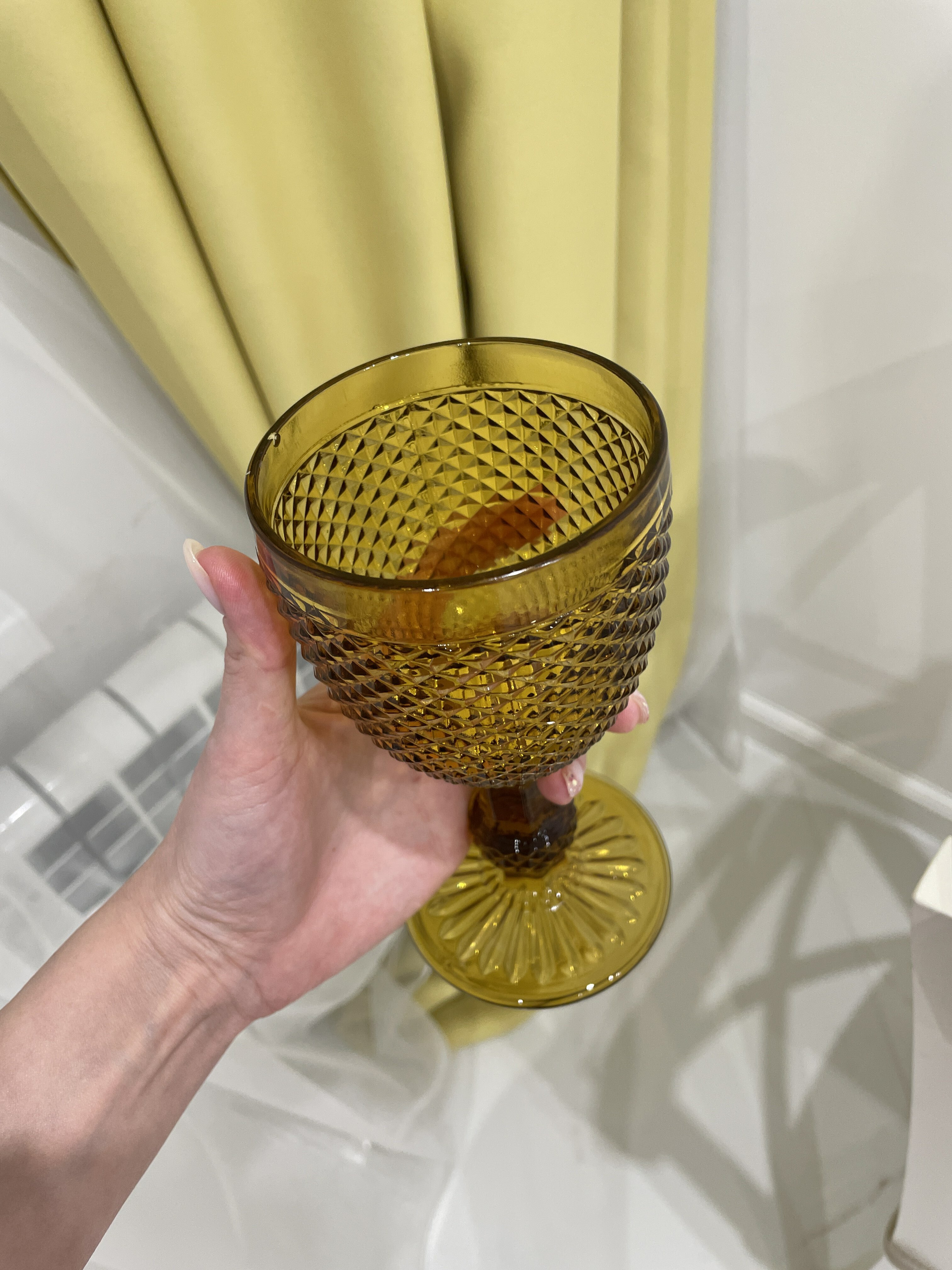 Фотография покупателя товара Бокал из стекла Magistro «Вилеро», 280 мл, 8×16,5 см, цвет жёлтый