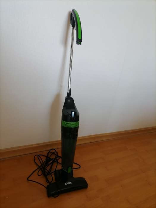 Фотография покупателя товара Пылесос Kitfort КТ-525-3, вертикальный, 600 Вт, 1.5 л, шнур 4 м, зеленый