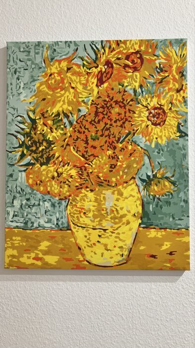 Фотография покупателя товара Картина по номерам на холсте с подрамником «Подсолнухи» Винсент ван Гог, 40×50 см - Фото 1