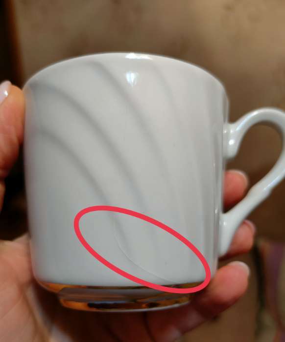 Фотография покупателя товара Сервиз чайный фарфоровый «Бомонд», 14 предметов: чайник 1 л, 6 чашек 220 мл, 6 блюдец d=14 cм, сахарница 400 мл - Фото 6