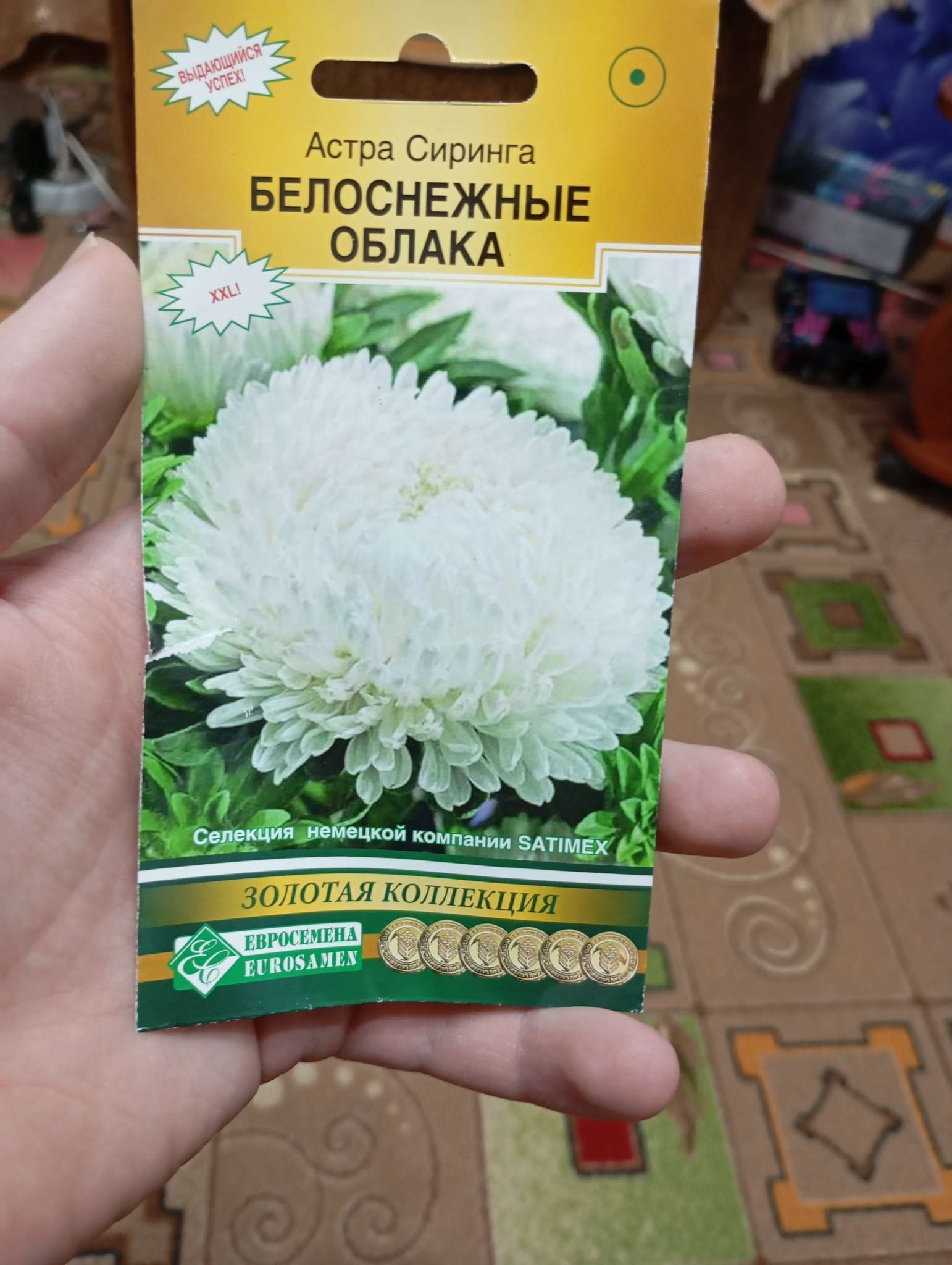 Фотография покупателя товара Семена цветов астра сиринга «Белоснежные Облака», 0.1 г - Фото 1