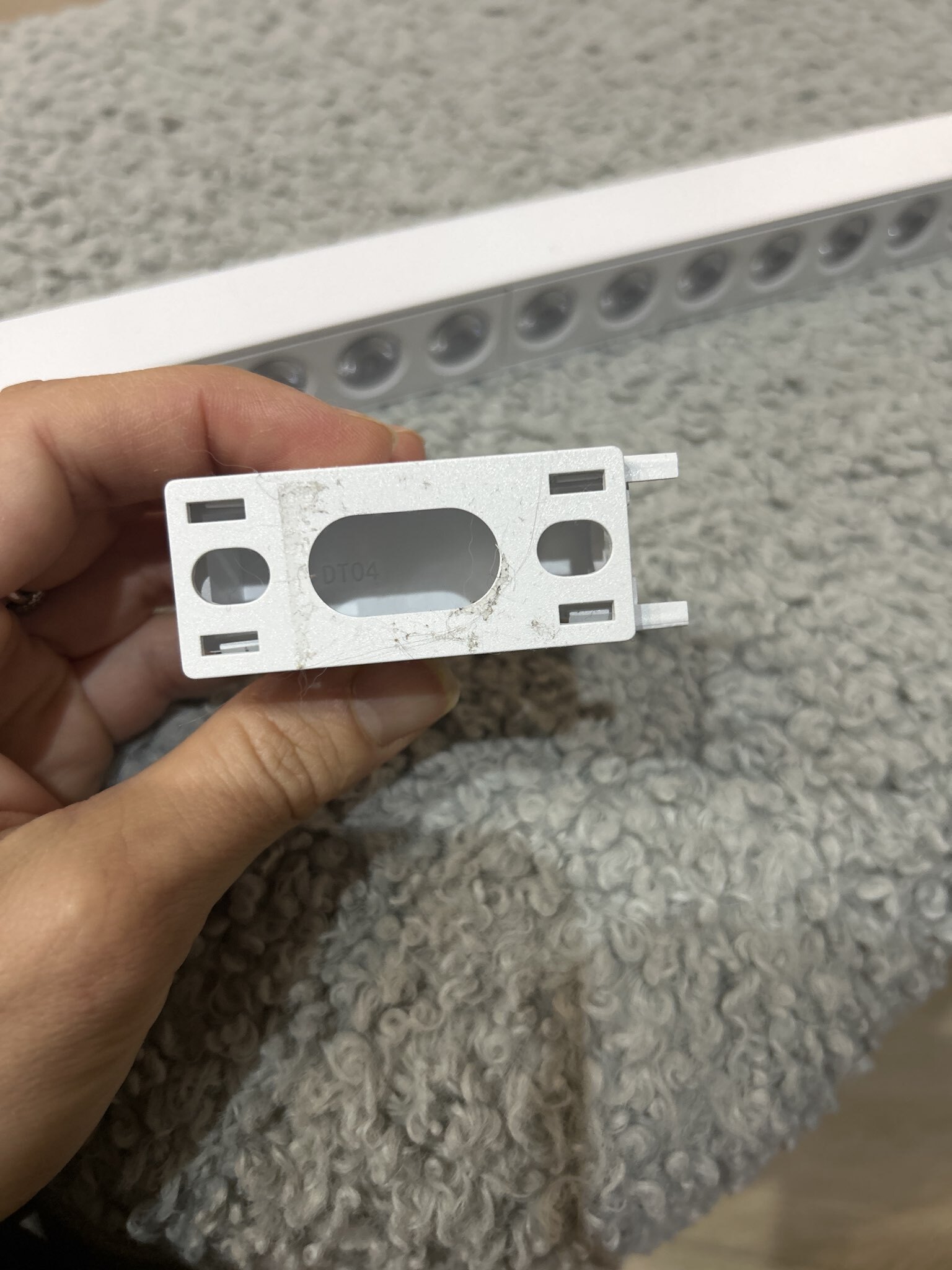 Фотография покупателя товара Заглушка для трека Ultra, 10×2.6×2.9 см, белая - Фото 1