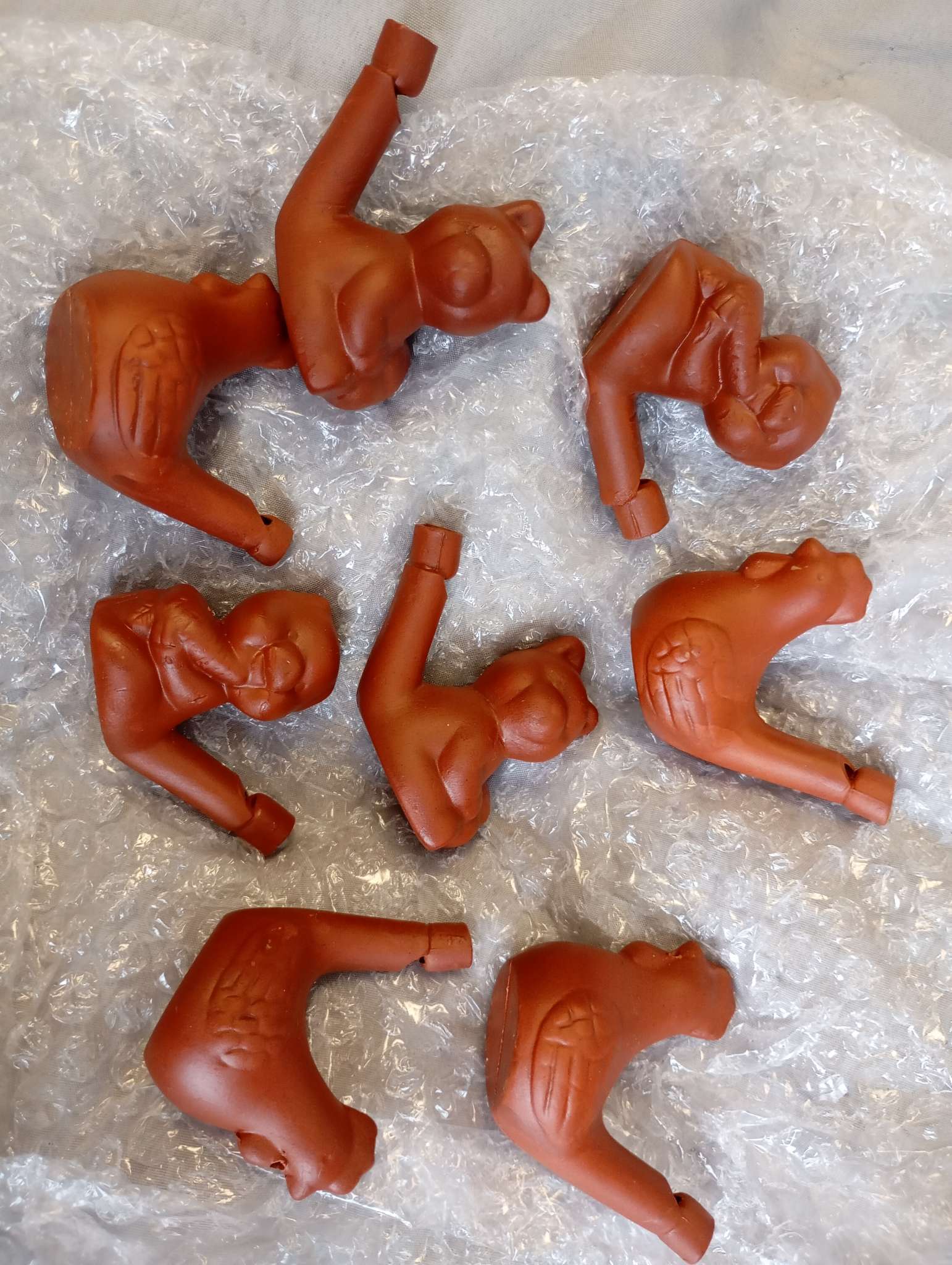 Фотография покупателя товара Свистулька керамическая «Петушок», для росписи 3.5×6.5×6.2 см - Фото 1