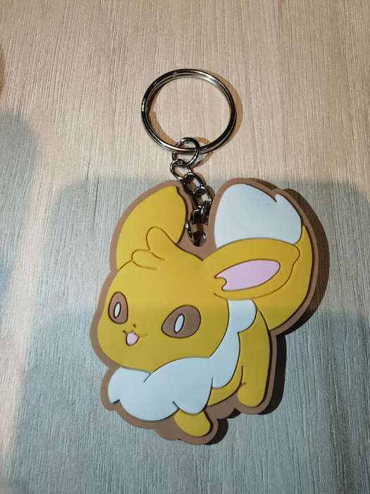 Фотография покупателя товара Брелок для ключей, резиновый, аниме «Лисенок Чиби», 6.1×5.3 см - Фото 1
