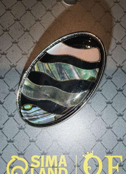 Фотография покупателя товара Кольцо «Галиотис» волна, цветное в серебре, безразмерное - Фото 2