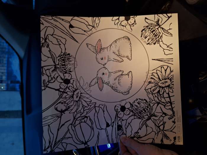 Фотография покупателя товара Бумага для скрапбукинга «Милые зайчики», плотность 180 г, 30.5×32 см - Фото 1