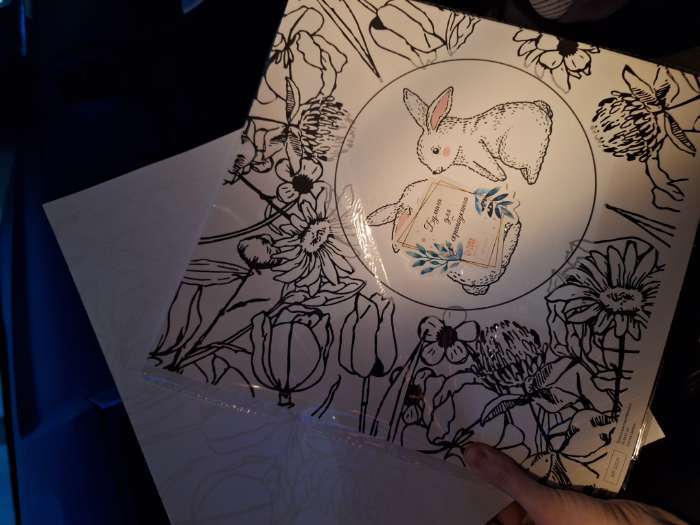 Фотография покупателя товара Бумага для скрапбукинга «Милые зайчики», плотность 180 г, 30.5×32 см - Фото 2