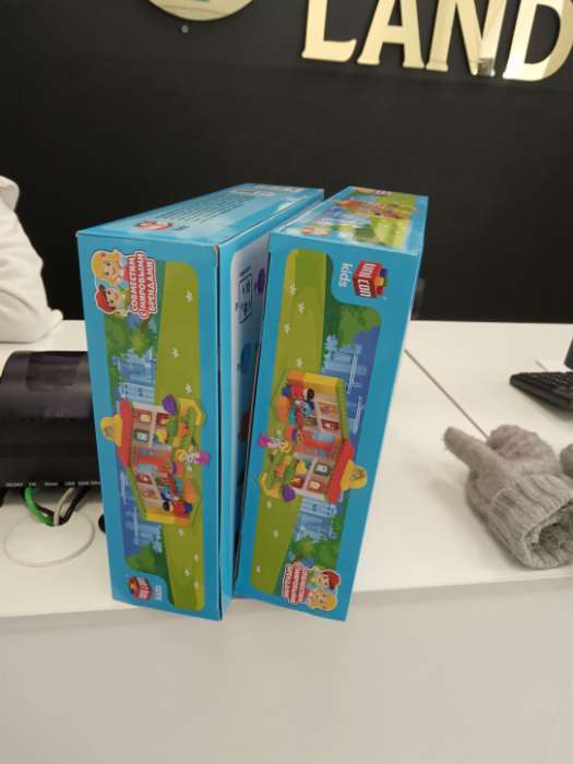 Фотография покупателя товара Конструктор UNICON «Супермаркет», наклейки в наборе, 35 деталей - Фото 1