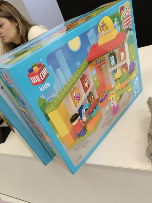 Фотография покупателя товара Конструктор UNICON «Супермаркет», наклейки в наборе, 35 деталей - Фото 2