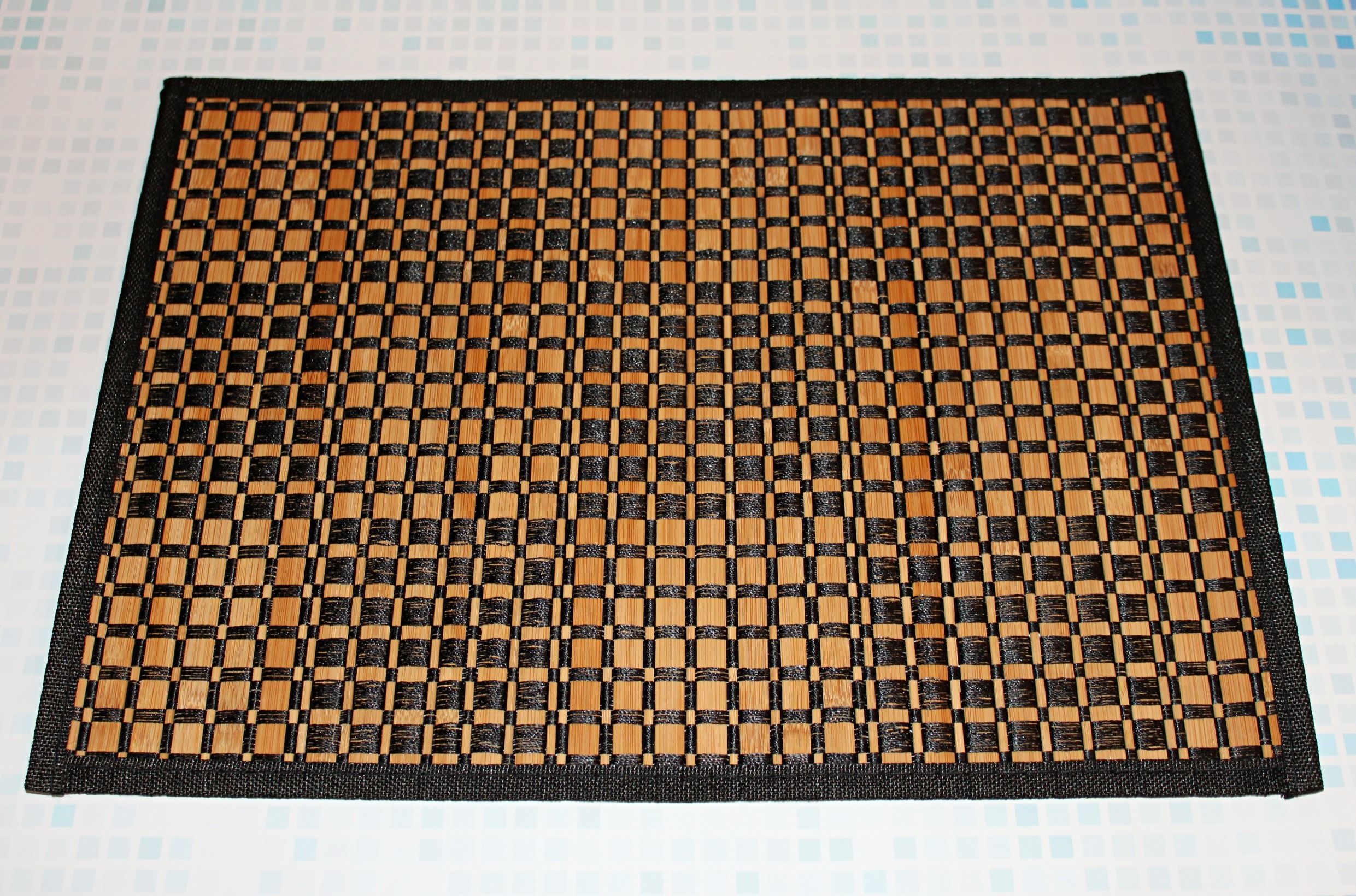 Фотография покупателя товара Салфетка сервировочная на стол «Шахматы», 45,5×30 см, цвет чёрный - Фото 1