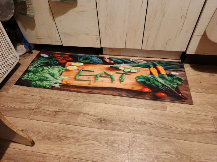Фотография покупателя товара Коврик для кухни Этель «EAT», 38×58 см - Фото 1