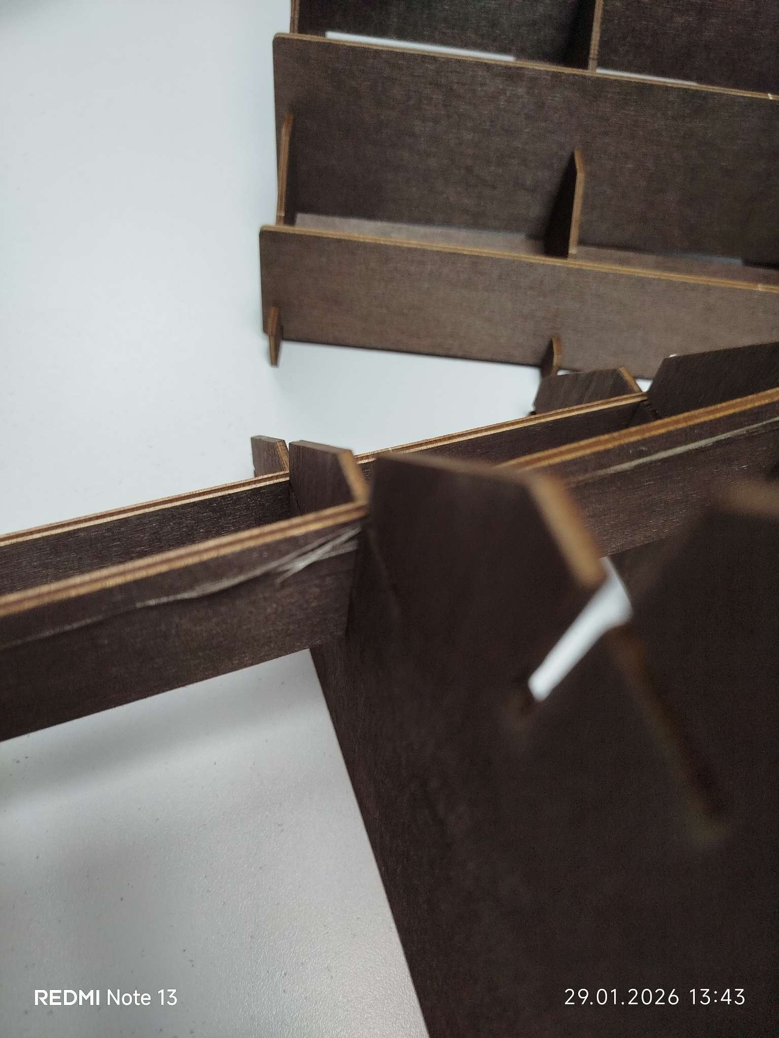 Фотография покупателя товара Подставка под открытки 12 ячеек по 10.8 см, 34.5×23×25 см, толщина 3 мм, бежевая - Фото 5