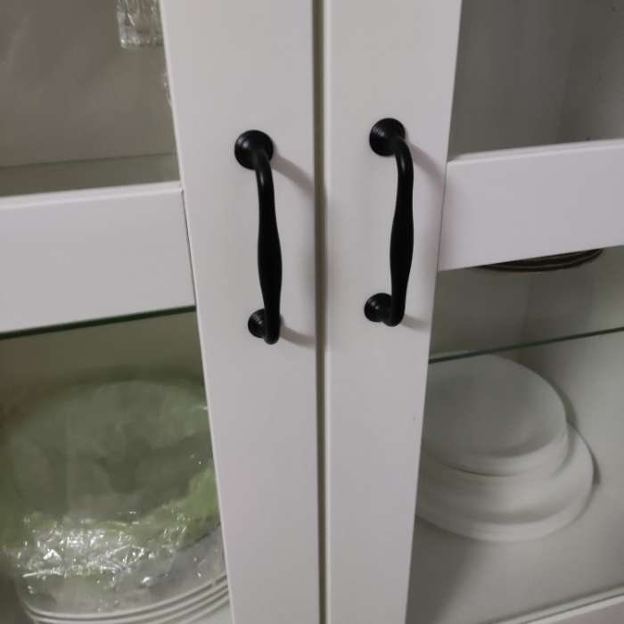 Фотография покупателя товара Ручка-скоба мебельная WAVE PC173BL, м/о 128 мм, цвет чёрный - Фото 2