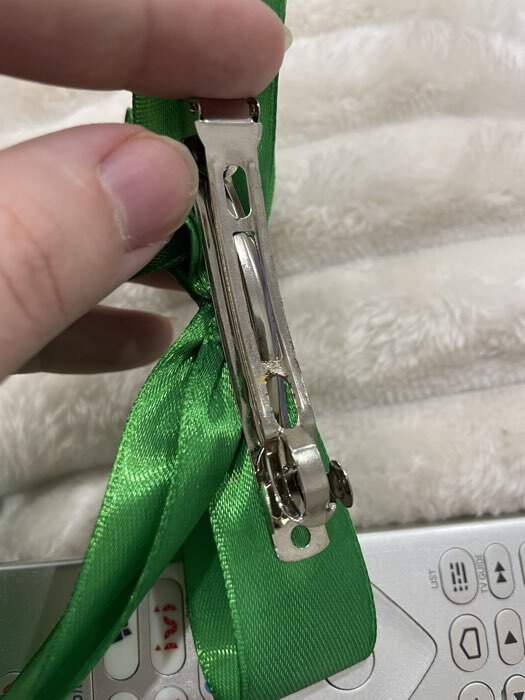 Фотография покупателя товара Основа для заколки - автомат, 8 см, серебро - Фото 5