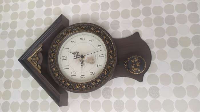 Фотография покупателя товара Часы настенные, серия: Маятник, "Элея", дискретный ход, 40 х 29 см