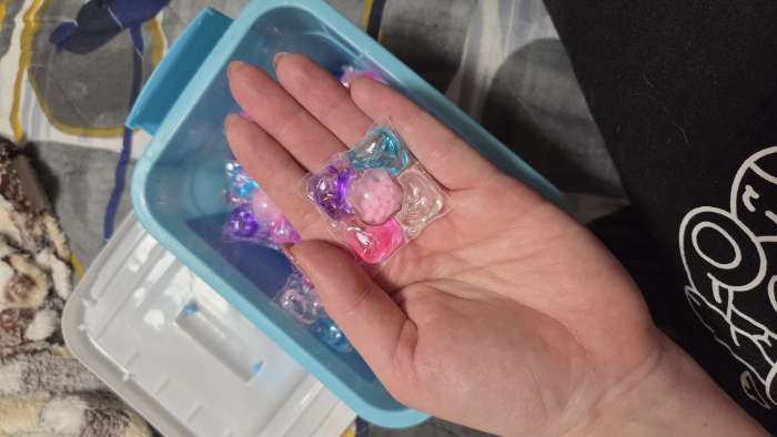 Фотография покупателя товара Капсулы для стирки 5 в 1 Мой Выбор «Лаванда» 10 шт. по 10 г дой-пак - Фото 8