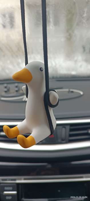 Фотография покупателя товара Подвес на зеркало, Утка, высота 6 см, шнурок 50 см - Фото 2