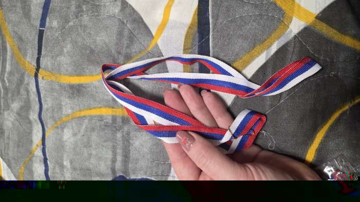 Фотография покупателя товара Лента для медали, триколор - Фото 2