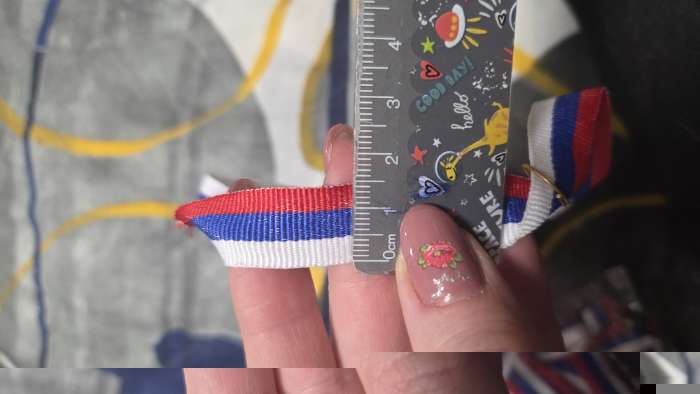 Фотография покупателя товара Лента для медали, триколор - Фото 3