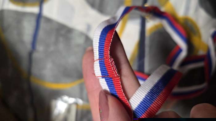 Фотография покупателя товара Лента для медали, триколор - Фото 5