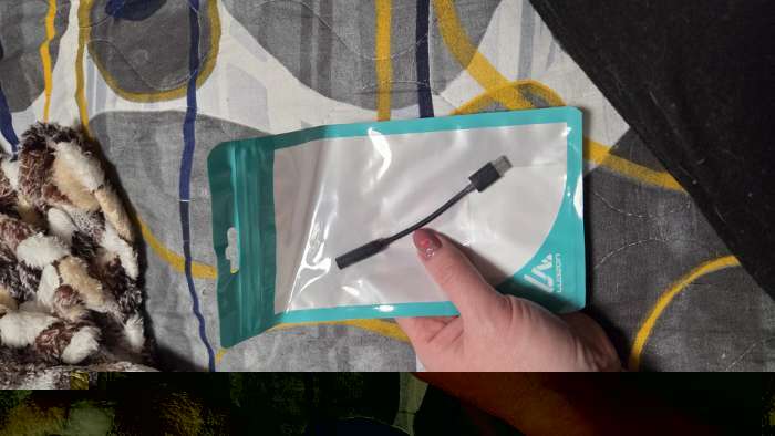 Фотография покупателя товара Переходник Luazon, с Type-C на Jack 3.5, чёрный - Фото 3