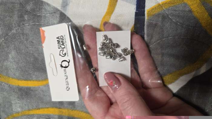 Фотография покупателя товара Заглушки для сережек, швенз, пусет (набор 20 пар), цвет серебро - Фото 2