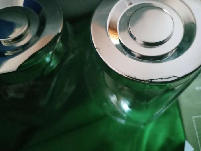 Фотография покупателя товара Банки для сыпучих Доляна «Блеск», 200 мл, с пластмассовой крышкой, набор 4 шт., стекло, прозрачные - Фото 10