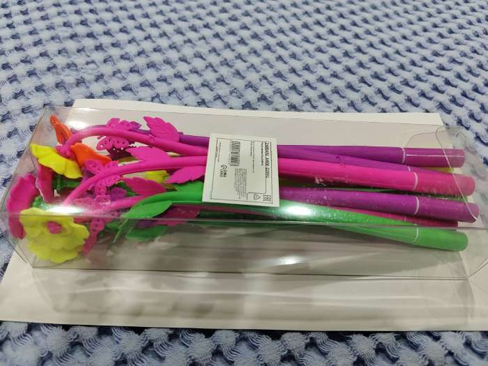 Фотография покупателя товара Ручка-прикол Calligrata «Цветы Маки», гелевая, МИКС - Фото 18