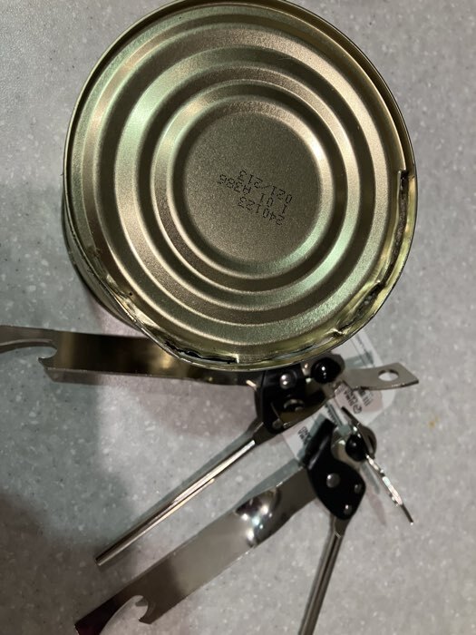 Фотография покупателя товара Нож консервный Доляна «Эконом», 17 см, нержавеющая сталь, серебристый - Фото 1