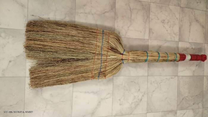 Фотография покупателя товара Веник узбекский из сорго 3-х прошивной 3-х лучевой, 87-96 см, ручная работа - Фото 15