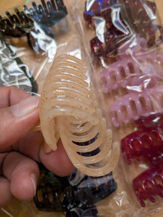 Фотография покупателя товара Крабик для волос «Лилиан», классика, 7 см, МИКС - Фото 4