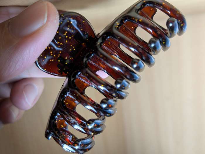 Фотография покупателя товара Крабик для волос «Лилиан», классика, 7 см, МИКС - Фото 5