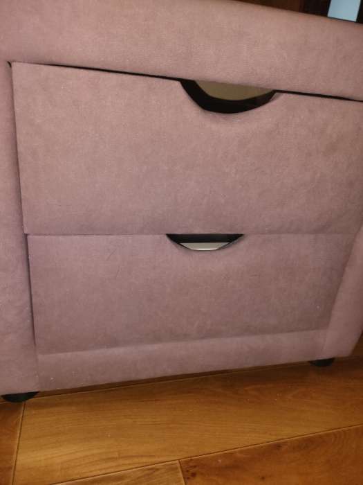 Фотография покупателя товара Тумба прикроватная «Монмар», 500×350×420 мм, цвет серый - Фото 5