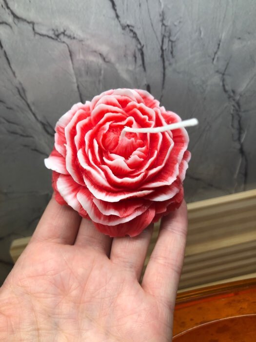 Фотография покупателя товара Стеарин для свечей с красителем «Розовая фуксия» 5 г - Фото 2