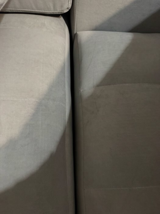 Фотография покупателя товара Диван угловой «СИМПЛ КЛЕТКА», спальное место 1600×2000 мм, ткань велюр vivaldi, цвет серый - Фото 3