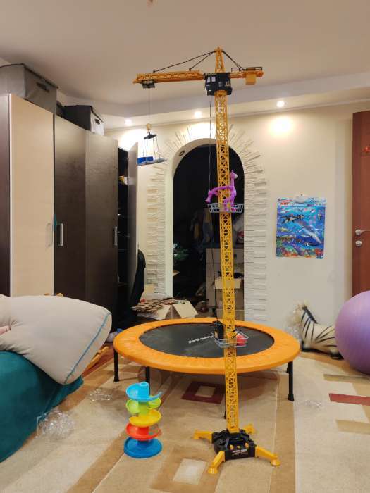 Фотография покупателя товара Кран «Стройка», дистанционное управление, высота 1.8 м - Фото 1