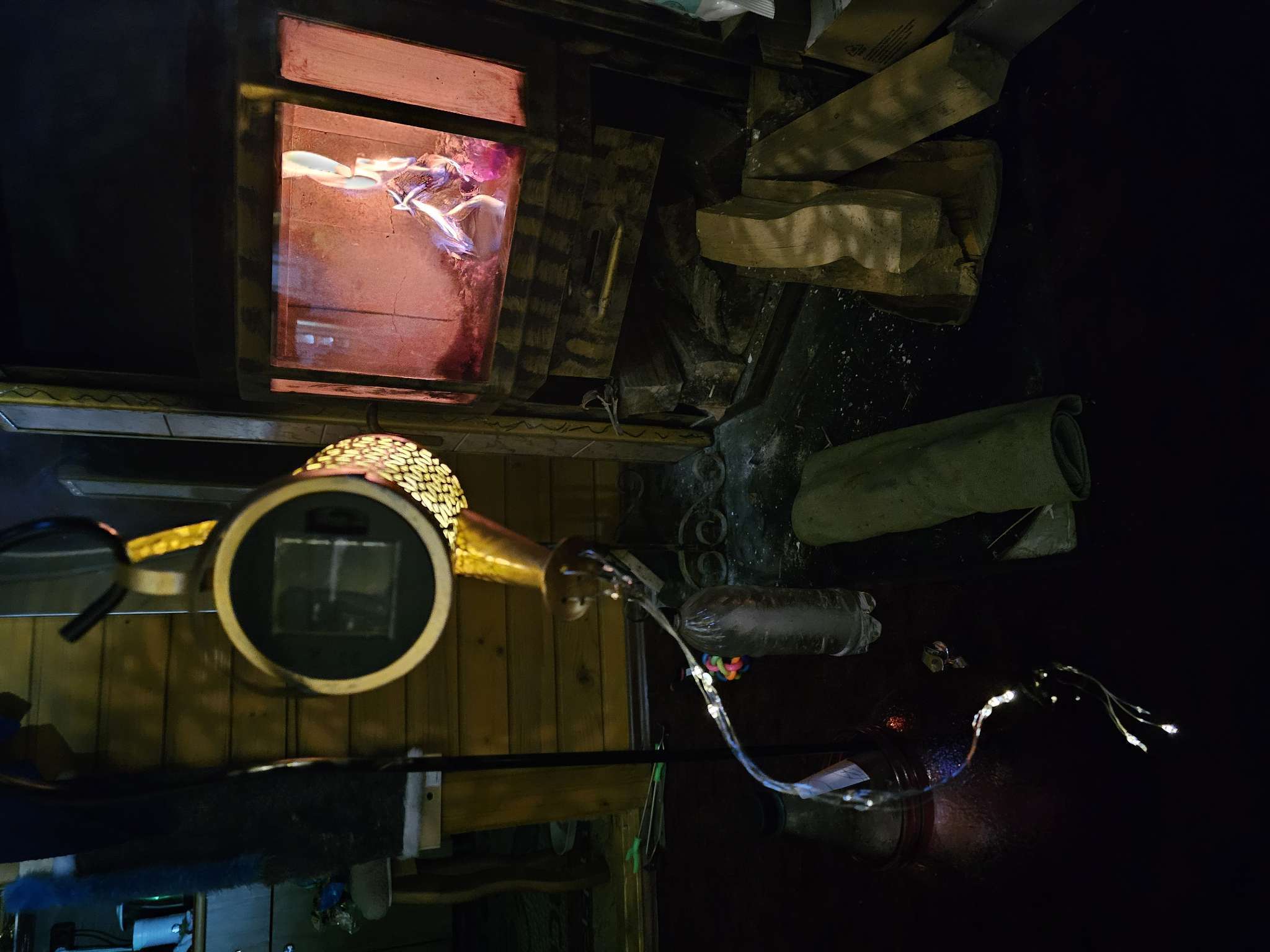 Фотография покупателя товара Садовый светильник «Лейка», уличный, на солнечной батарее, 21.5×16×10.5 см, 37 LED, свечение тёплое белое - Фото 1