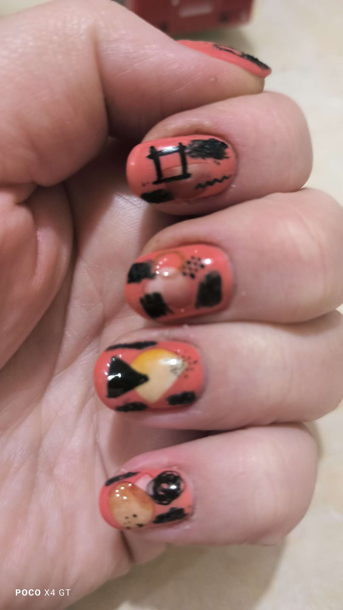 Фотография покупателя товара Гель для ногтей, гипсовый, фактурный, 8 мл, LED/UV, чёрный - Фото 1