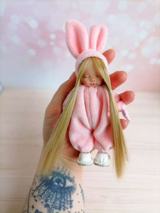 Фотография покупателя товара Волосы - тресс для кукол «Прямые» длина волос: 15 см, ширина:100 см, цвет № 613А - Фото 2